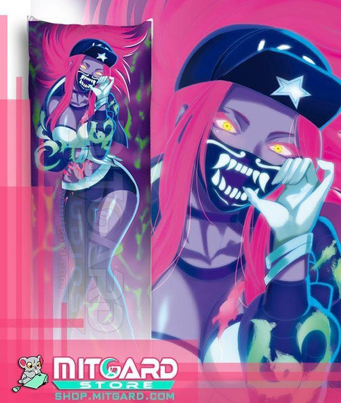 LEAGUE OF LEGENDS Akali KDA | Popstar V1 Body pillow case dakimakura - 3